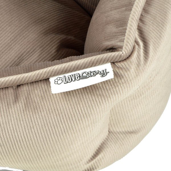 Svetlo rjava postelja za pse ø 40 cm – Love Story-image-3