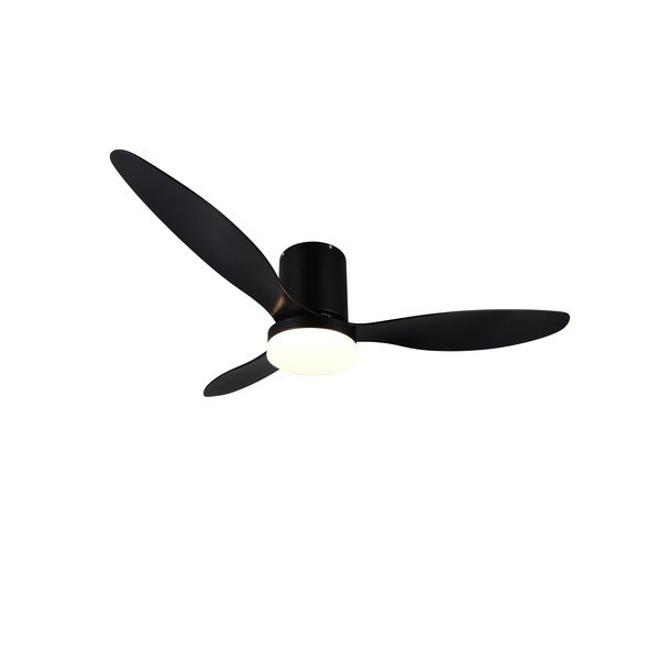 Mat črna LED stropna svetilka ø 132 cm Göteborg – Reality-image-2