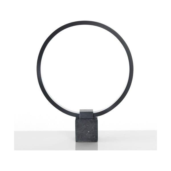 Črna namizna svetilka Tomasucci Ring, višina 37 cm