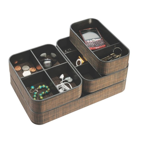 Rjav InterDesign Twillo dvojni organizator-image-2