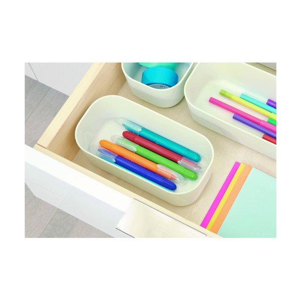 Bela škatla za shranjevanje iDesign Eco, 9 x 18,3 cm-image-2