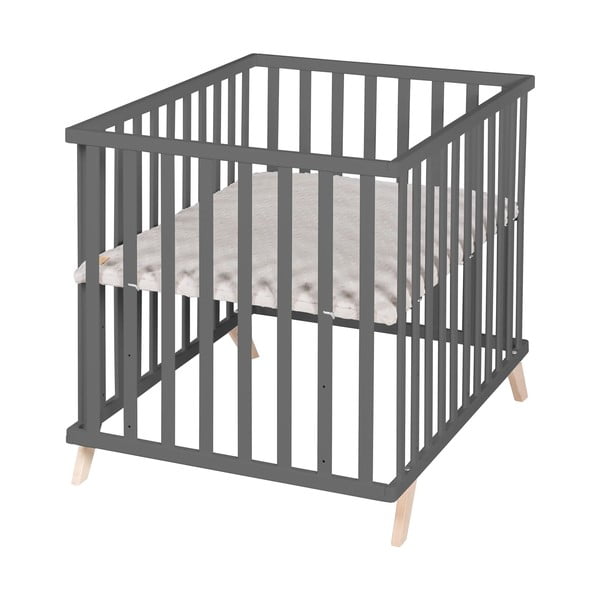 Temno siva stajica iz masivne bukve 75x100 cm Lil Planet – Roba-image-2