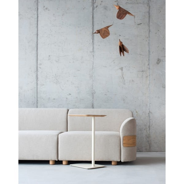 Kovinska stranska mizica 42x34,6 cm Loop - Gazzda-image-3