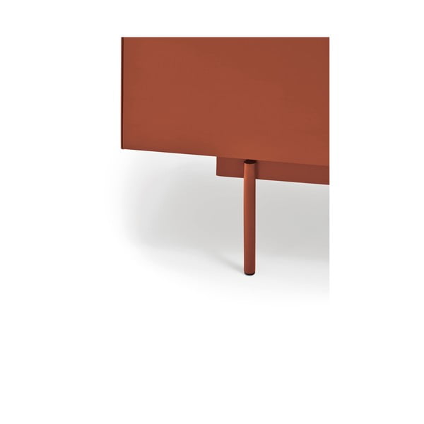 Opečnato oranžna/naravna nočna omarica v hrastovem dekorju Otto – Teulat-image-4