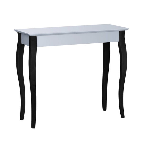 Svetlo siva konzolna mizica s črnimi nogami Ragaba Lilo, širina 85 cm