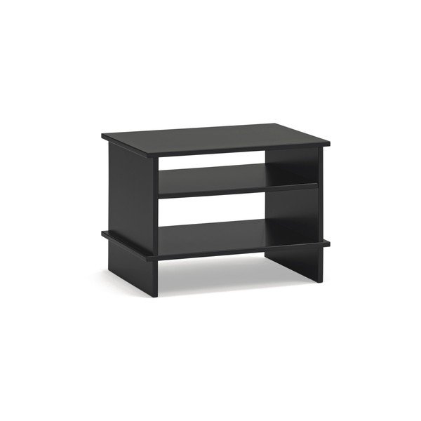 Črna nočna omarica s policami Inari – Teulat