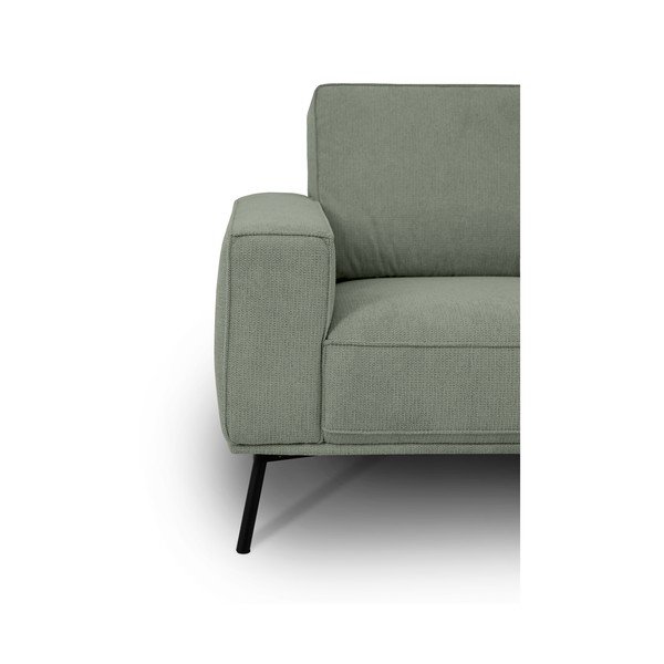 Zelena kotna sedežna garnitura iz šenilje (desni kot/v obliki črke L) Amsterdam – Scandic-image-4