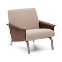 Svetlo rjav fotelj iz šenilje Amsen – Kave Home