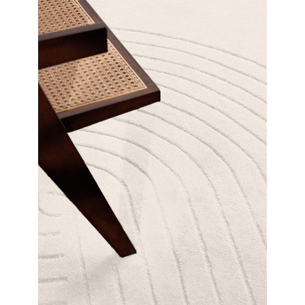 Kremno bela ročno tkana volnena preproga 80x150 cm Arcura – Vikosa-image-2