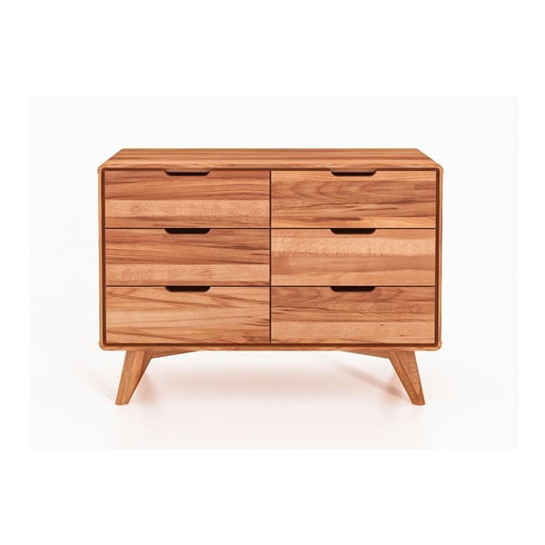 Nizka komoda iz bukovega lesa 90x63 cm Greg - The Beds-image-2