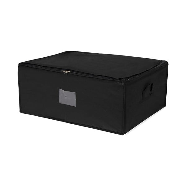 Črna škatla za shranjevanje z zadrgo Compactor Compress Pack, 210 l