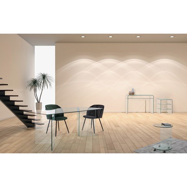 Steklena stranska mizica 40x50 cm Iride – Bizzotto-image-4