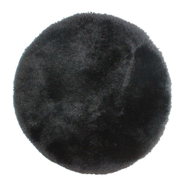 Okrogla črna preproga Flair Rugs Pearl, 150 cm