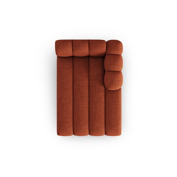 Opečnato oranžen ležalnik (desni kot) Lupine – Micadoni Home-image-2