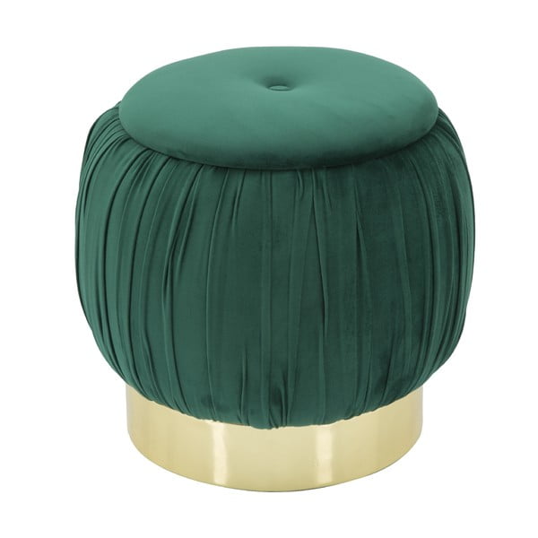 Zeleni stolček s shrambo Mauro Ferretti Paris, ø 41 cm