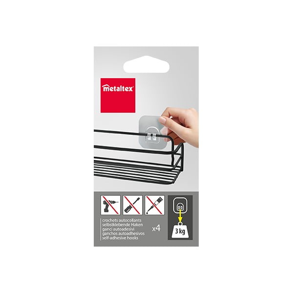 Plastični obešalniki v kompletu 4 ks – Metaltex-image-1