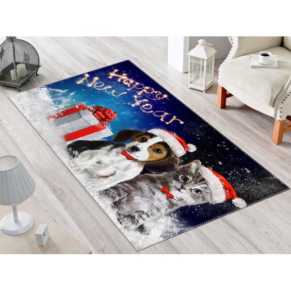 Preproga Vitaus Božično obdobje Psi, 50 x 80 cm