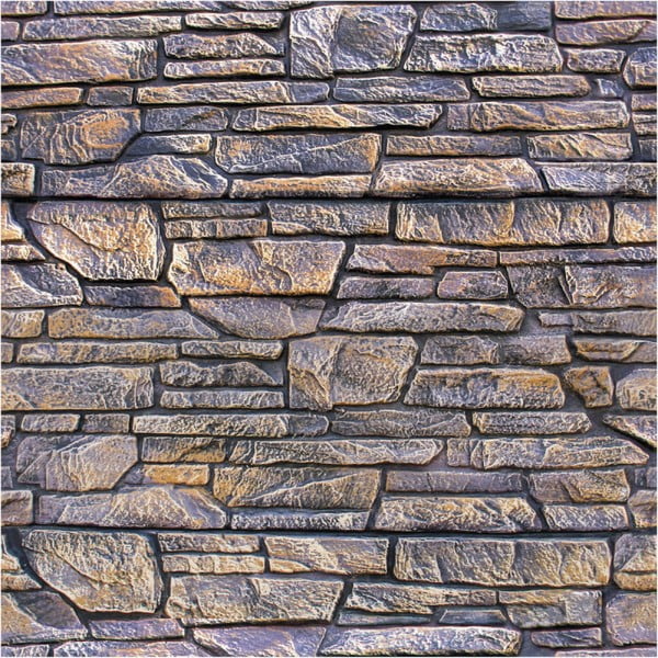 Stenska nalepka Ambiance Wall Decal Materials Stone Facing of Torrerdam, 40 x 40 cm