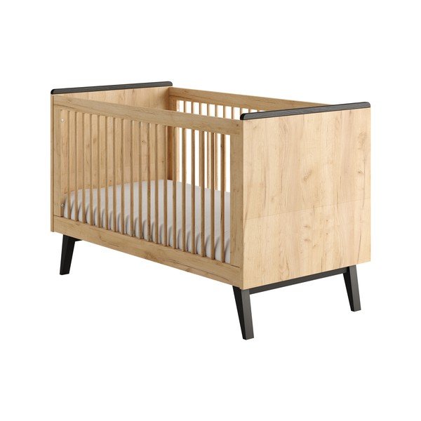 Otroška posteljica 70x140 cm v naravni barvi Retro – Pinio