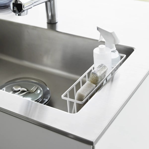 Belo kovinsko držalo za detergent z namestitvijo brez vrtanja Film Hook – YAMAZAKI-image-4