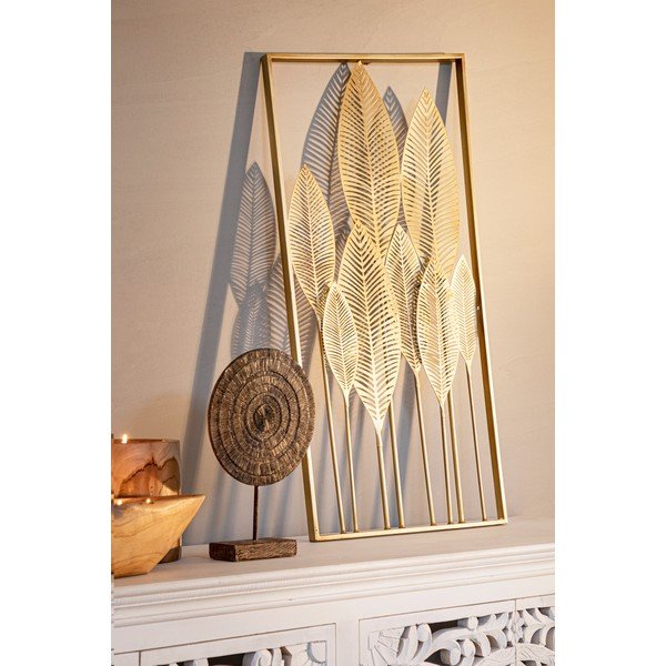 Kovinska stenska dekoracija 52,5x95 cm Adhira – Bizzotto-image-2