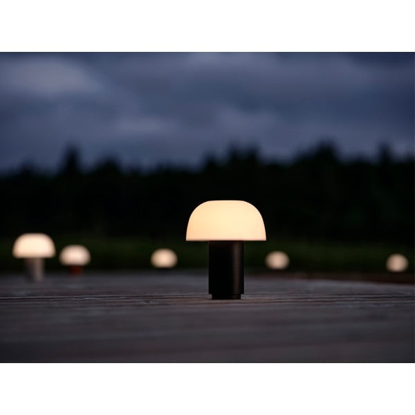 Črna aluminijasta LED zatemnitvena namizna svetilka (višina 22 cm) Harvest – Zone-image-1