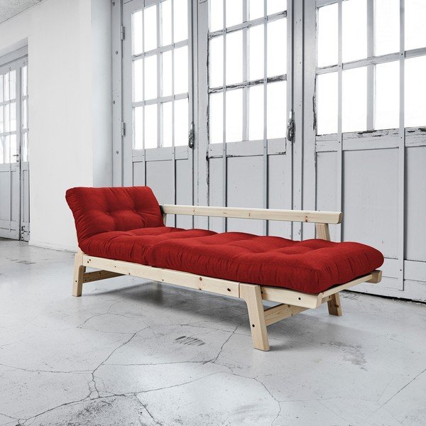 Raztegljiv kavč Karup Step Natural/Passion Red-image-2