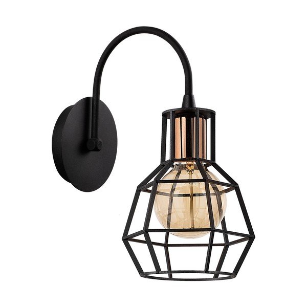 Črna/bronasta stenska svetilka ø 17 cm Kapadokya – Opviq lights-image-2