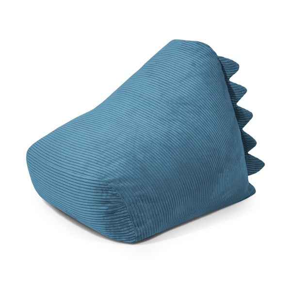 Modra otroška vreča za sedenje iz rebrastega žameta Snug 80 Dragon – SLOWDOWN