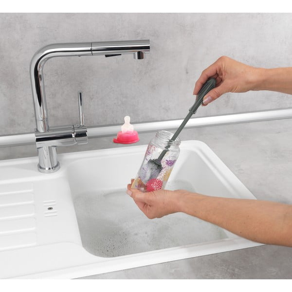 Siva krtača za posodo Wenko Sia, dolžina 25 cm-image-1