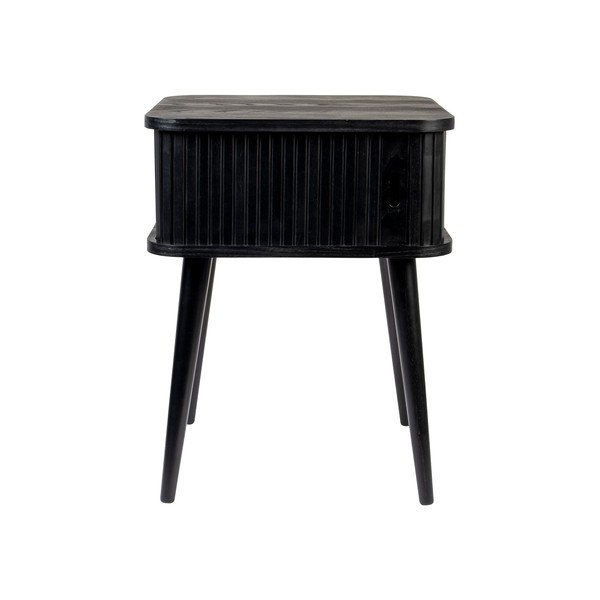 Črna nočna omarica v jesenovem dekorju Barbier – Zuiver