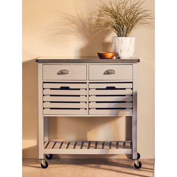 Servirni voziček na kolesih 46x86 cm Frankfurt – Premier Housewares-image-1