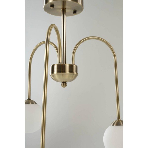 Bela/medeninasta zatemnitvena stropna svetilka iz opalnega stekla ø 42 cm Marne – Jotex-image-3