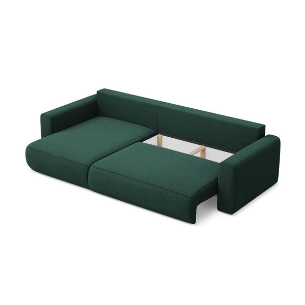 Zelena raztegljiva/s prostorom za shranjevanje kotna sedežna garnitura (levi kot/z ležalnikom) Kapua – Makamii-image-3