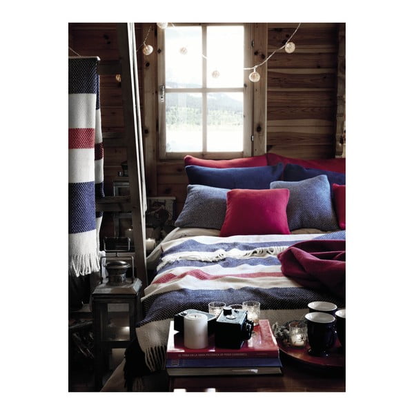 Belo- rjava pletenina z bombažem Euromant Granit, 140 x 160 cm-image-4