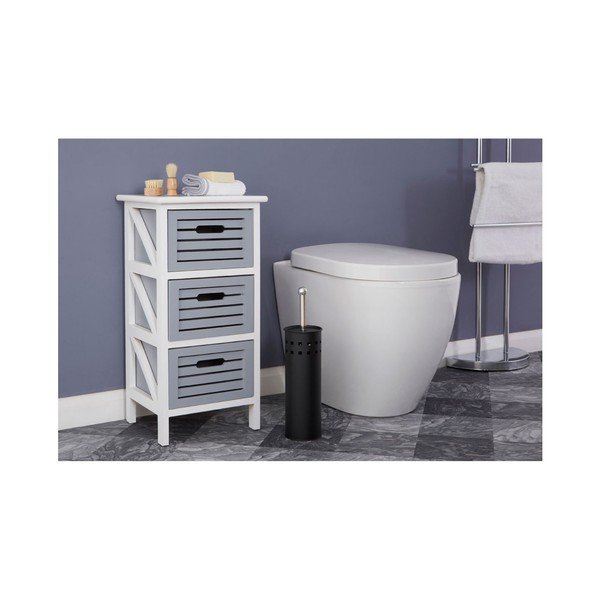 Mat črna kovinska WC ščetka Indy – Premier Housewares-image-2
