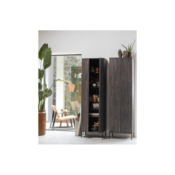 Rjava garderobna omara v jesenovem dekorju 60x210x42 cm Gravure – WOOOD-image-4