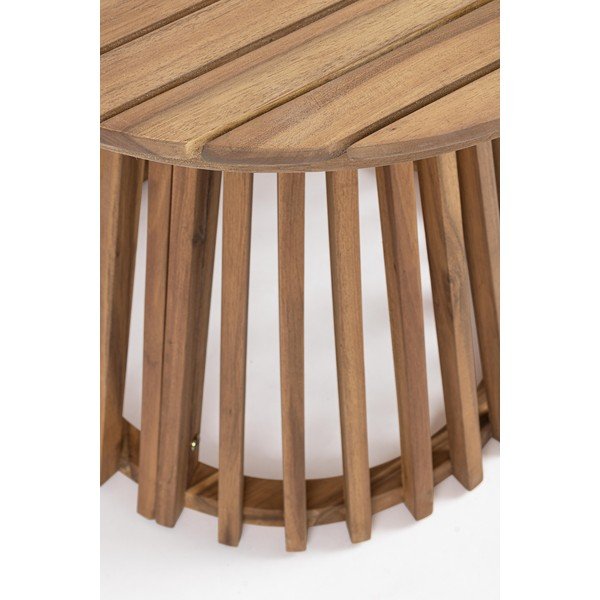 Okrogla vrtna mizica iz masivne akacije ø 50 cm Rodano – Bizzotto-image-3