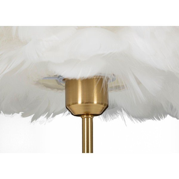 Namizna svetilka v beli in zlati barvi (višina 50 cm) Ball Feather – Mauro Ferretti-image-4