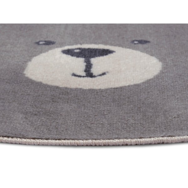 Siva otroška preproga ø 140 cm Bear – Hanse Home-image-2