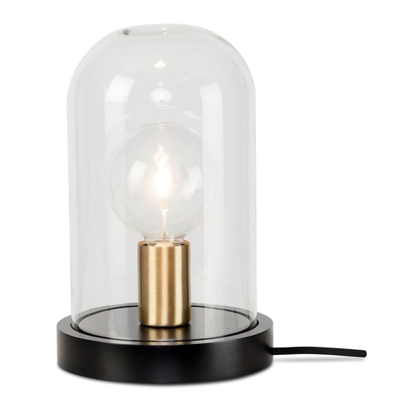 Črna namizna svetilka s steklenim senčnikom (višina 30 cm) Seattle – it's about RoMi-image-1