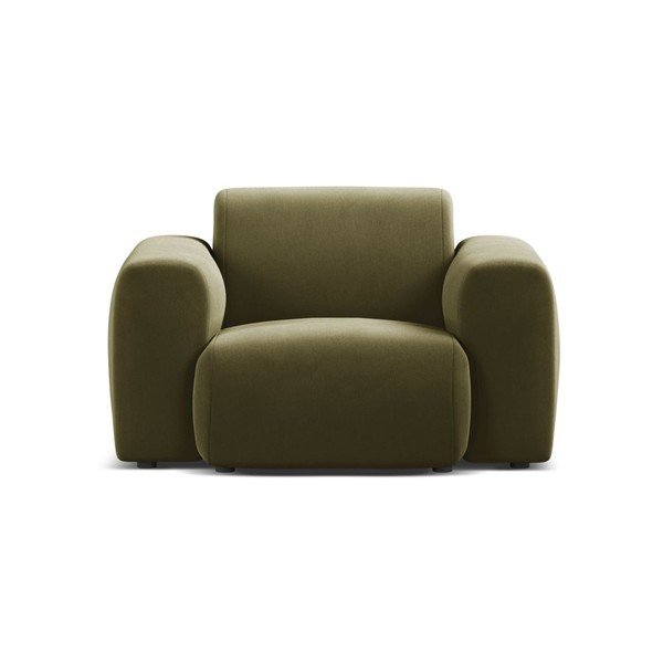 Kaki zelen žameten fotelj Molino – Micadoni -image-2