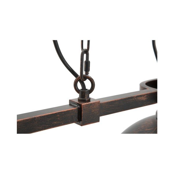 Črna viseča svetilka s 3 odtenki Mauro Ferretti Industry-image-4