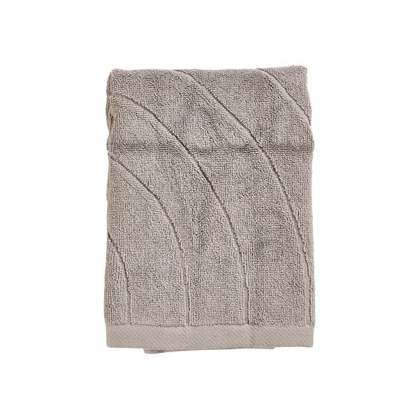Sivo-bež frotirna bombažna brisača 50x70 cm Time – Zone