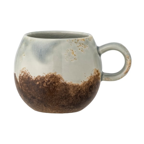 Rjava/kremno bela lončena skodelica 280 ml Paula – Bloomingville
