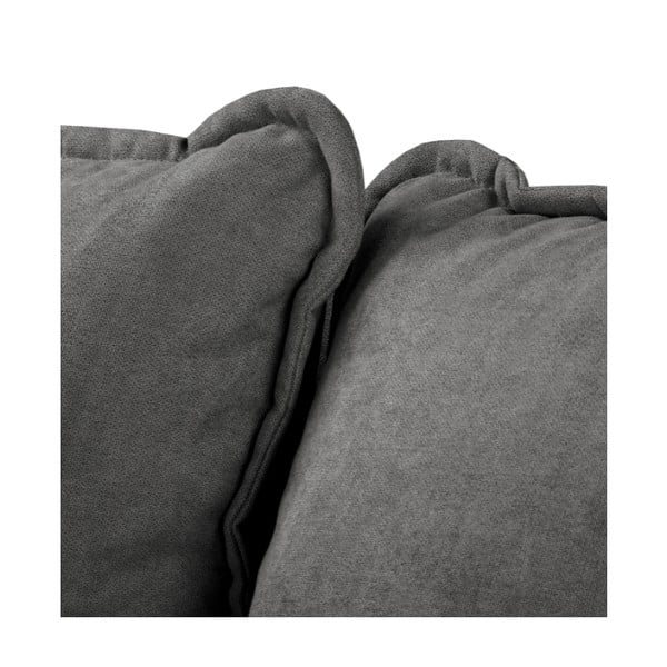 Temno siva kotna sedežna garnitura (z desnim kotom) Beata – Ropez-image-1