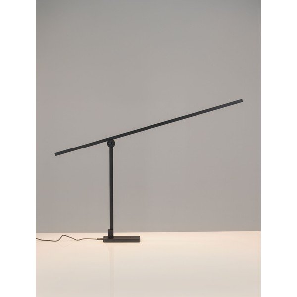 Mat črna kovinska LED namizna svetilka z upogljivo konstrukcijo/zatemnitvena (višina 47 cm) Tenso – Nova Luce-image-2