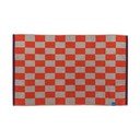 Oranžno-bež kopalniška preproga za tuš kabino iz organskega bombaža 50x80 cm Retro – Mette Ditmer Denmark