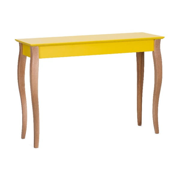 Rumena konzolna mizica Ragaba, dolžina 105 cm