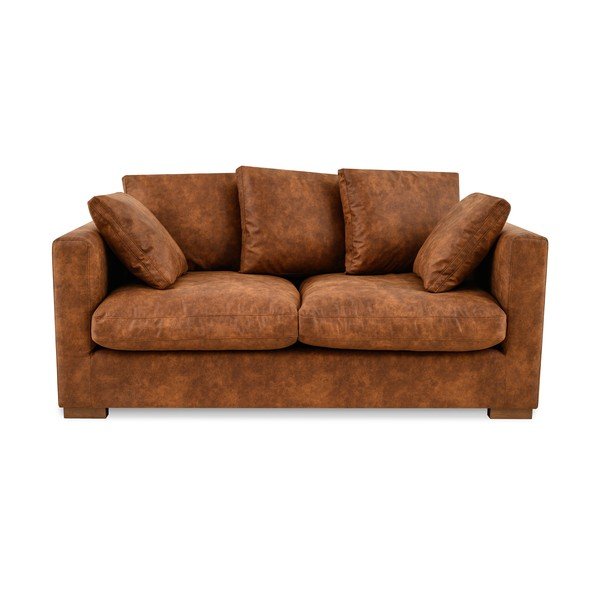 Sedežna garnitura v konjak rjavi barvi 175 cm Comfy – Scandic